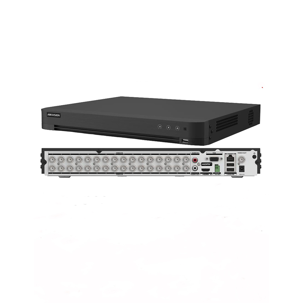 Hikvision iDS-7232HQHI-M2/XT 32-Channel 3K/5MP AcuSense DVR with Two-Way Audio