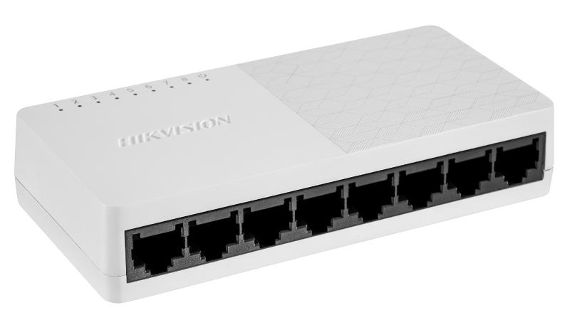8-port Fast Ethernet unmanaged plastic switch-DS-3E0108D-O