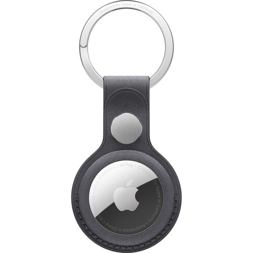 Apple AirTag FineWoven Key Ring in Black-MT2H3ZM/A