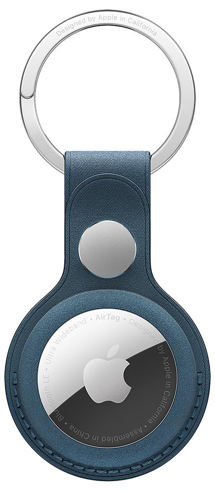 Apple AirTag FineWoven Key Ring in Pacific Blue-MT2K3ZM/A