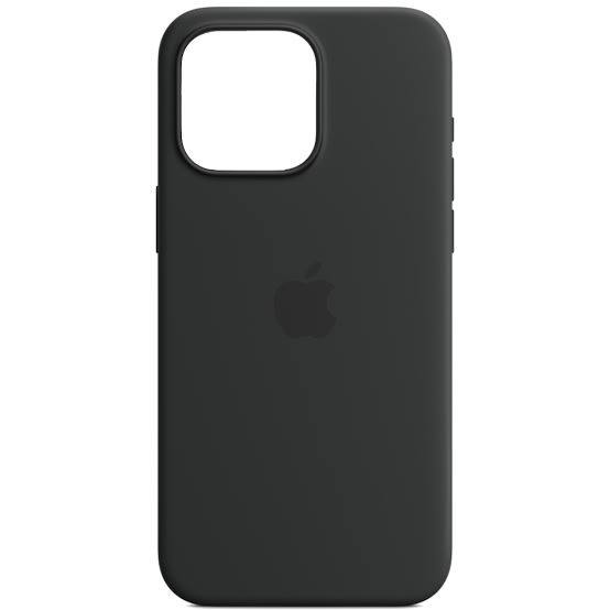 Apple iPhone 15 Pro Max Silicone Case with MagSafe in Black-MT1M3ZM/A
