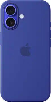 official Apple iPhone 16 Silicone Case with MagSafe in the Ultramarine colorway-MYY63ZM/A