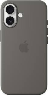 Apple iPhone 16 Silicone Case with MagSafe in Stone Gray-MYY33ZM/A