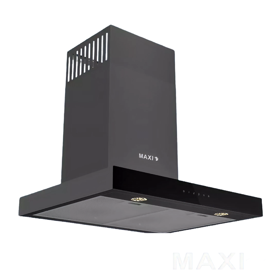 Maxi Hood 90cm T-Type (D011BL) Black Glass| MAXIHOODD011BL