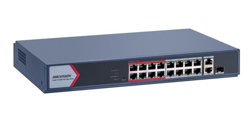 16-port Fast Ethernet Smart Managed PoE Switch-DS-3E1318P-EI/M
