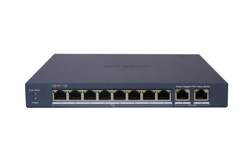 Hikvision 8-Port Gigabit Smart PoE Switch-DS-3E1510P-EI/M