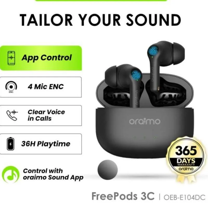 Oraimo OEB-E104DC FreePods 3C (Black)
