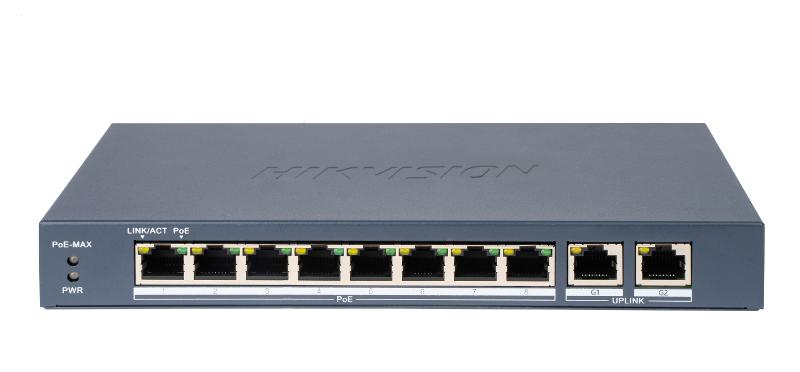 10-Port 100Mbps Long-Range Unmanaged PoE Switch-DS-3E0310P-E/M(B)