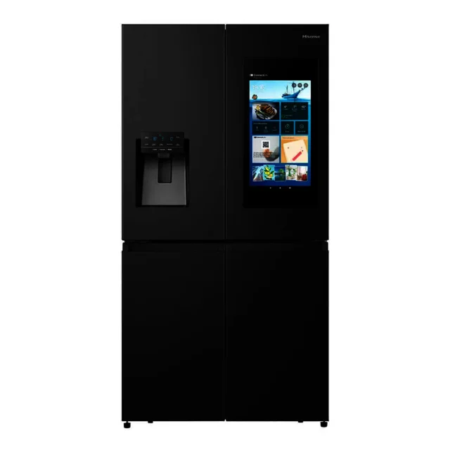Hisense 538L, Frost Free, Environment-Friendly Tech, Black, R600 Gas, 4 DOORS, Water Dispense, 21 Inch Display screen