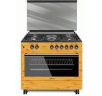 Maxi Style 60×90 (4+2) Burner Gas Cooker – Wooden Finish | MAXI STYLE 60*90 (4+2) WOOD