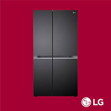LG 674 Liters Side-by-Side Refrigerator – (Matte Black) - REF 257 CSES-X