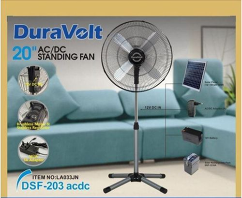 DURAVOLT 20" ACDC Indus Fan DSF-203 ACDC - LA033JN