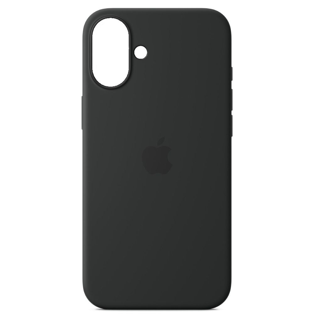 Apple iPhone 16 Plus Silicone Case with MagSafe in Black-