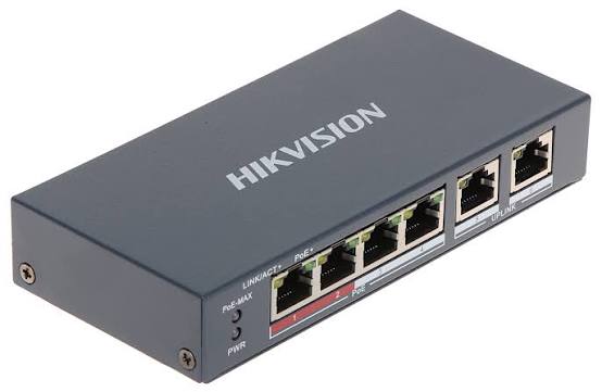 4-port Fast Ethernet Layer 2 unmanaged PoE network switch-DS-3E0106P-E/M(B)