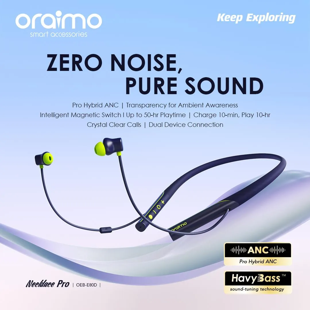 Oraimo Necklace Pro BT Earpiece OEB-E80D 