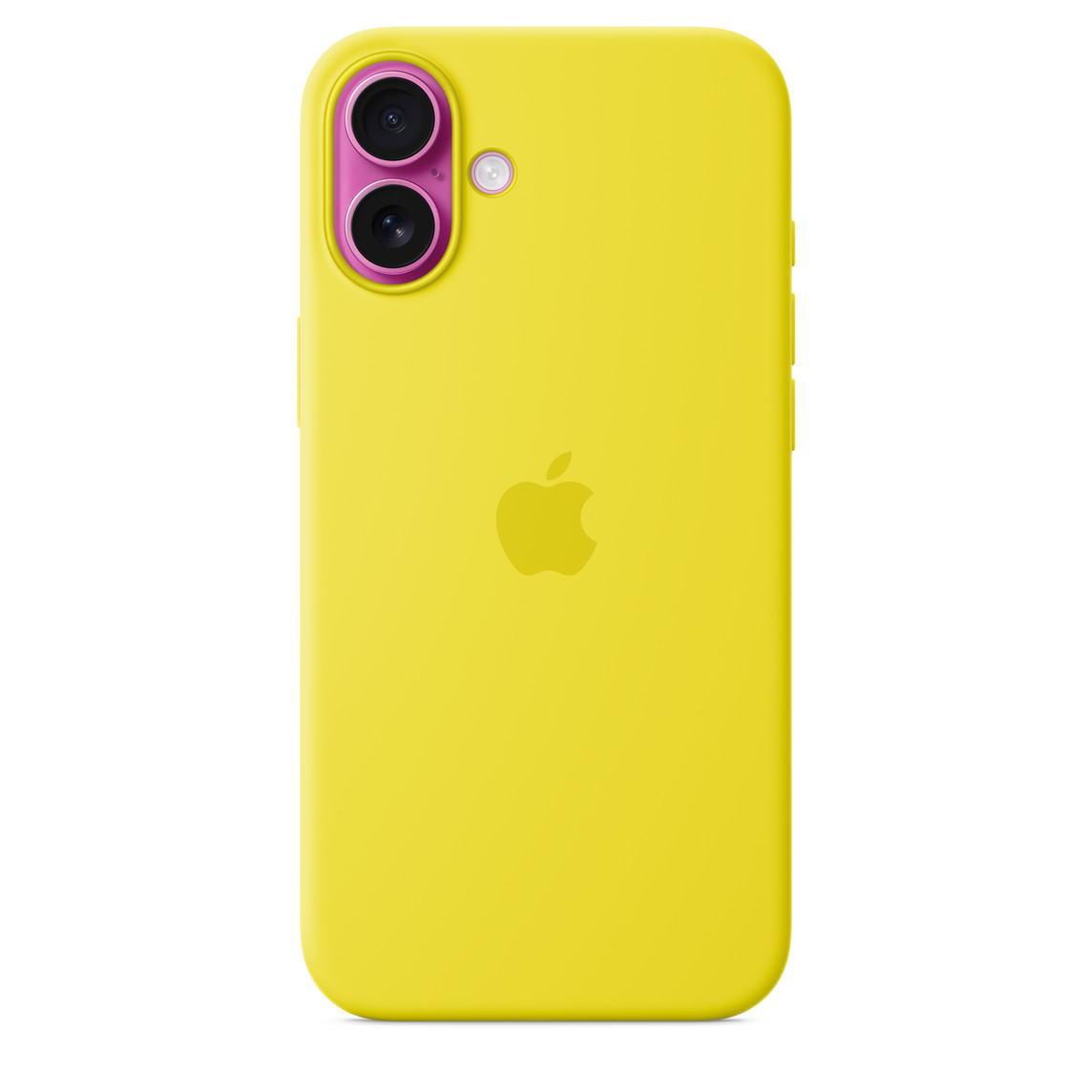 official Apple iPhone 16 Plus Silicone Case with MagSafe in the Star Fruit (yellow) colorway-MYYG3ZM/A